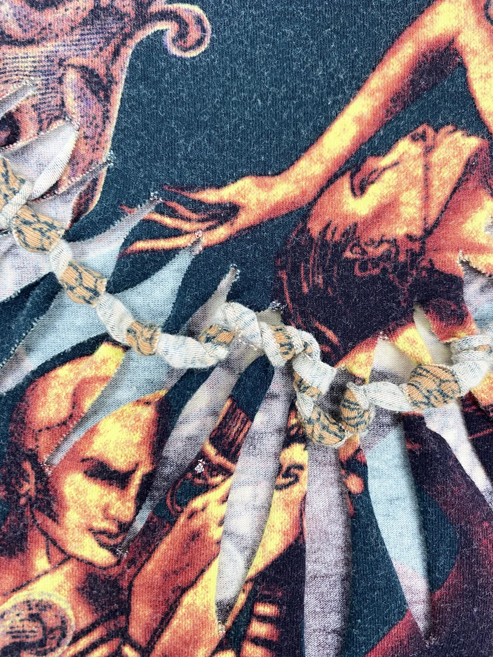 Jean Paul Gaultier 1995 braided cutout top — JAMES VELORIA